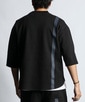 〔BLACK LABEL〕：セットアップ クールマックス7分袖トップス