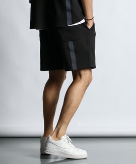 〔BLACK LABEL〕：セットアップ クールマックスショートパンツ