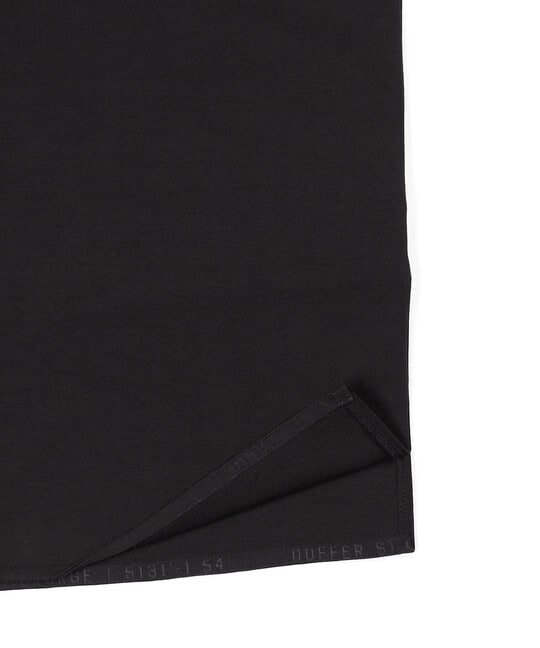 〔BLACK LABEL〕：ポンチ素材 スリーエンブレムTシャツ