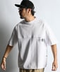 〔BLACK LABEL〕：ポンチ素材 スリーエンブレムTシャツ