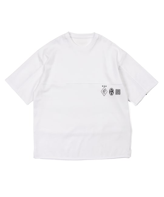〔BLACK LABEL〕：ポンチ素材 スリーエンブレムTシャツ