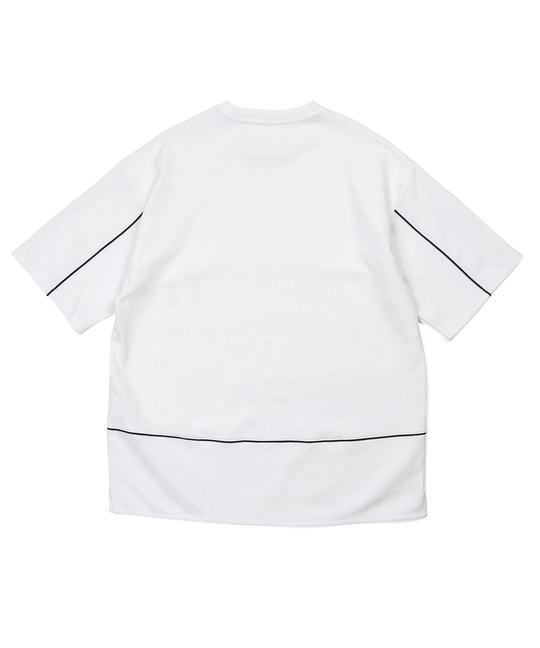 〔BLACK LABEL〕：ポンチ素材 スリーエンブレムTシャツ