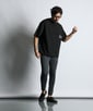 〔BLACK LABEL〕：ポンチ素材 スリーエンブレムTシャツ