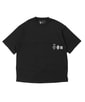 〔BLACK LABEL〕：ポンチ素材 スリーエンブレムTシャツ