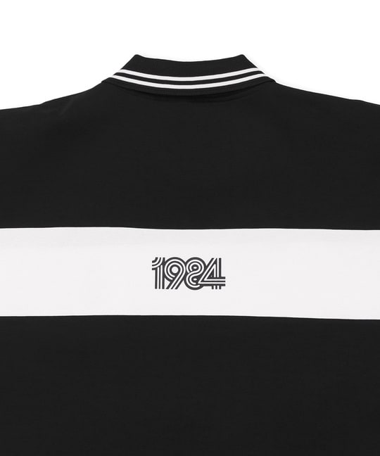 〔BLACK LABEL〕：ポンチ素材 フットボールポロ