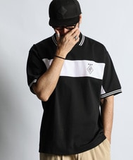 〔BLACK LABEL〕:ポンチ素材 フットボールポロ