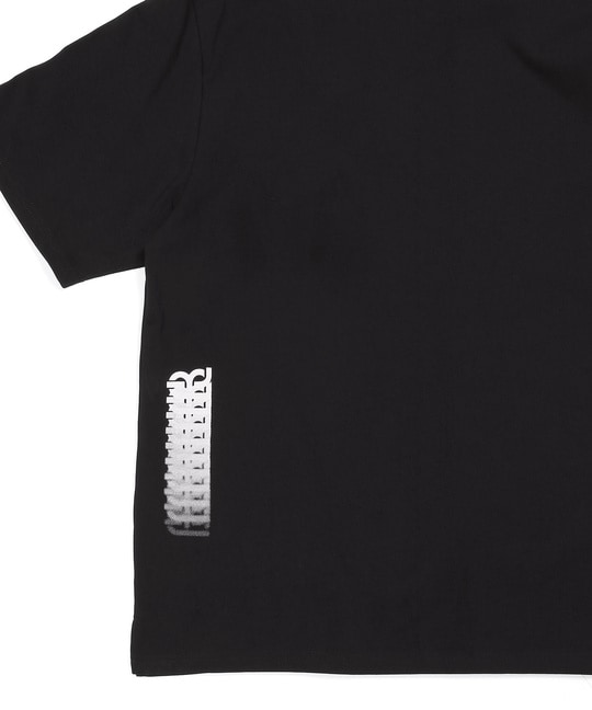 〔BLACK LABEL〕：速乾 ワンポイント Tシャツ