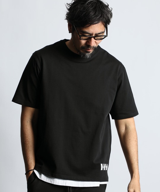 〔BLACK LABEL〕：速乾 ワンポイント Tシャツ