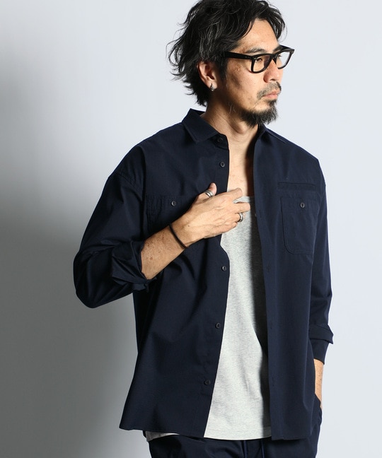 セットアップ クールマックスシアサッカーシャツ