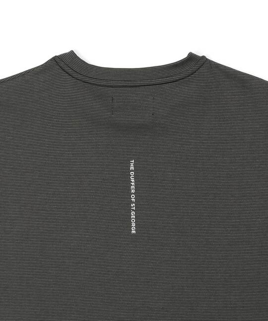 セットアップ 2層構造クールマックスナローボーダーTシャツ