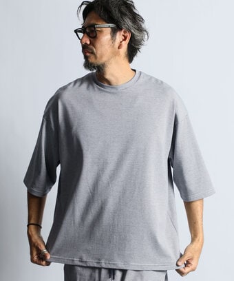 セットアップ 2層構造クールマックスナローボーダーTシャツ