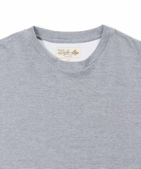 セットアップ 2層構造クールマックスナローボーダーTシャツ