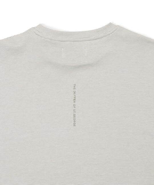 セットアップ 2層構造クールマックスナローボーダーTシャツ