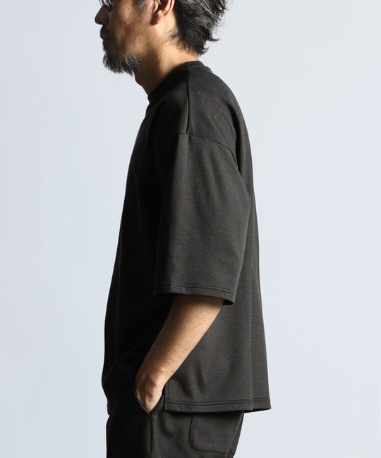 セットアップ 2層構造クールマックスナローボーダーTシャツ