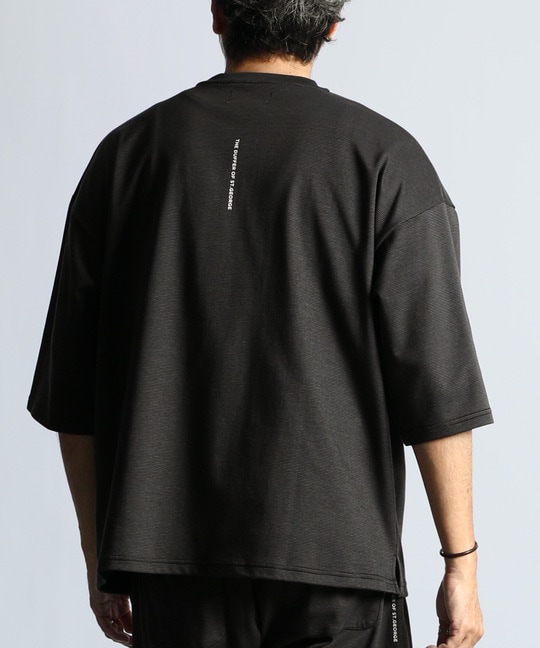 セットアップ 2層構造クールマックスナローボーダーTシャツ