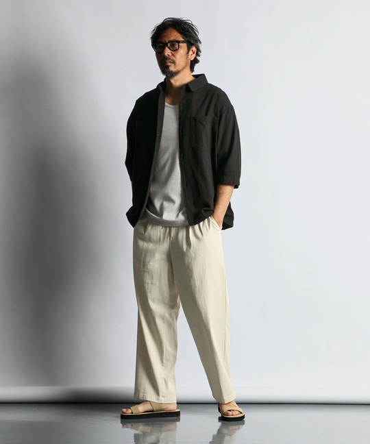 6.2オンス デニム7分袖シャツ