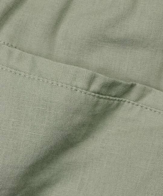 綿麻素材 セットアップショートパンツ