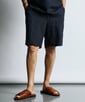 綿麻素材 セットアップショートパンツ