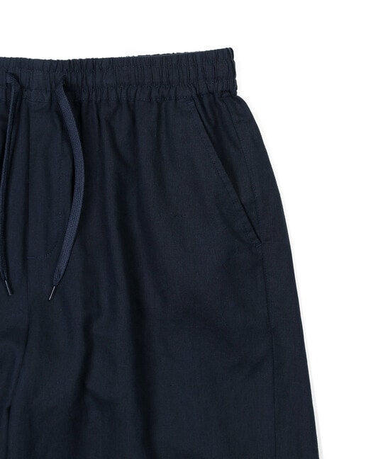 綿麻素材 セットアップショートパンツ