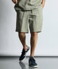 綿麻素材 セットアップショートパンツ