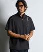 〔BLACK LABEL〕："A-PACK" ハーフジップ スタンドTEE