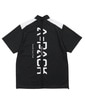 〔BLACK LABEL〕："A-PACK" ハーフジップ スタンドTEE