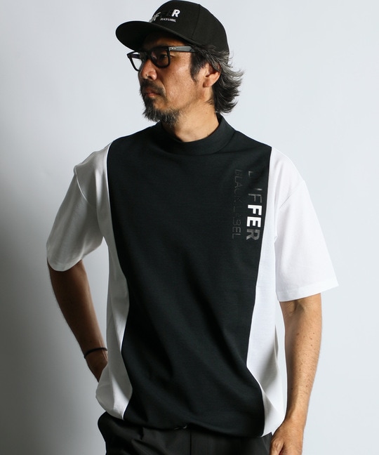 〔BLACK LABEL〕："A-PACK" モックネックTEE
