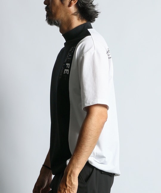 〔BLACK LABEL〕："A-PACK" モックネックTEE