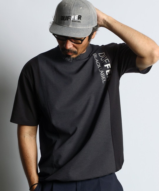 〔BLACK LABEL〕："A-PACK" モックネックTEE