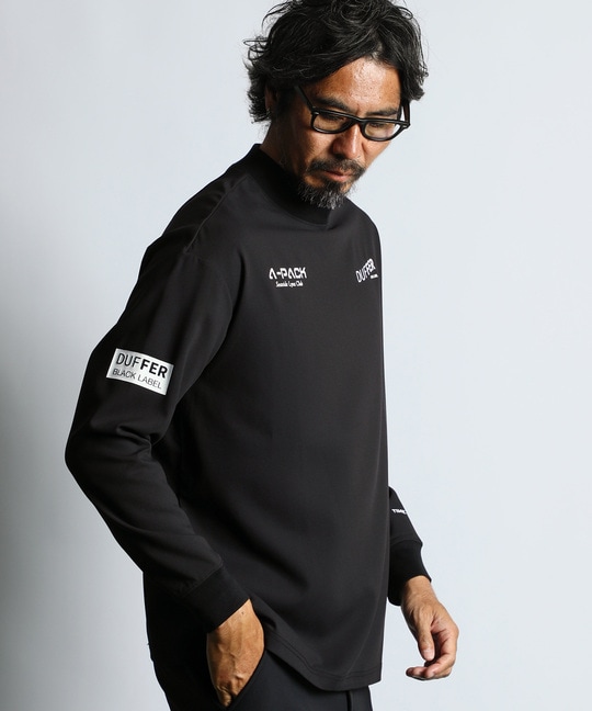 〔BLACK LABEL〕："A-PACK" モックネック ロンTEE