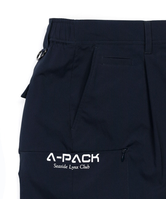 〔BLACK LABEL〕："A-PACK" セットアップ テック ショーツ