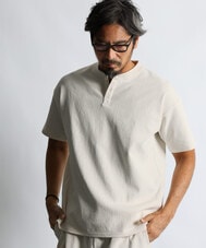 「エアフレックス」セットアップ ワッフルヘンリーTシャツ