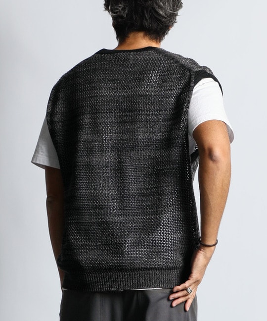 コットン/リネン メッシュニットベスト ｜The DUFFER of St