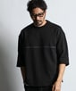 〔BLACK LABEL〕：セットアップ クールマックス7分袖トップス
