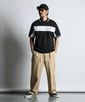 〔BLACK LABEL〕：ポンチ素材 フットボールポロ