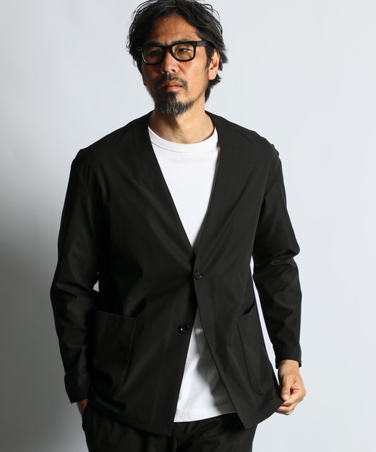 セットアップ ノーカラージャケット