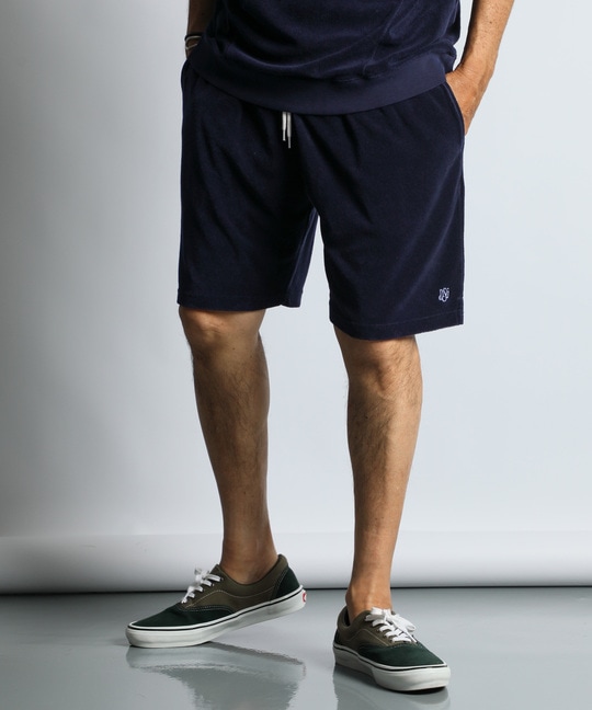 ピグメント加工 セットアップパイルショートパンツ