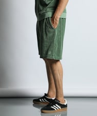 ピグメント加工 セットアップパイルショートパンツ