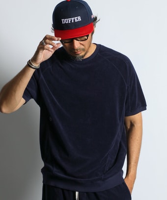 ピグメント加工 セットアップパイルTシャツ