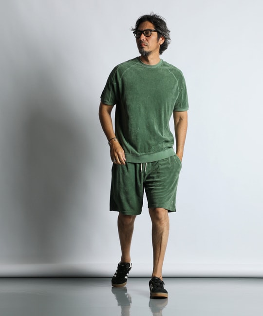 ピグメント加工 セットアップパイルTシャツ
