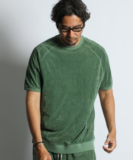 ピグメント加工 セットアップパイルTシャツ