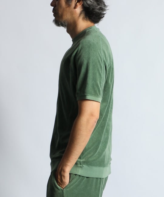 ピグメント加工 セットアップパイルTシャツ