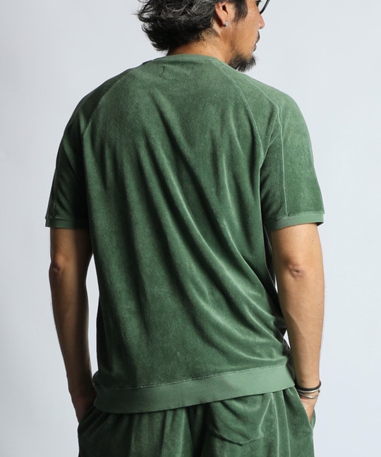 ピグメント加工 セットアップパイルTシャツ