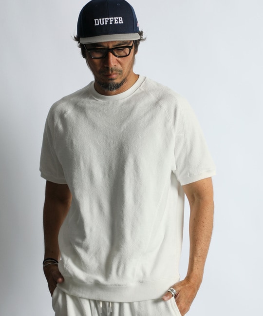 ピグメント加工 セットアップパイルTシャツ