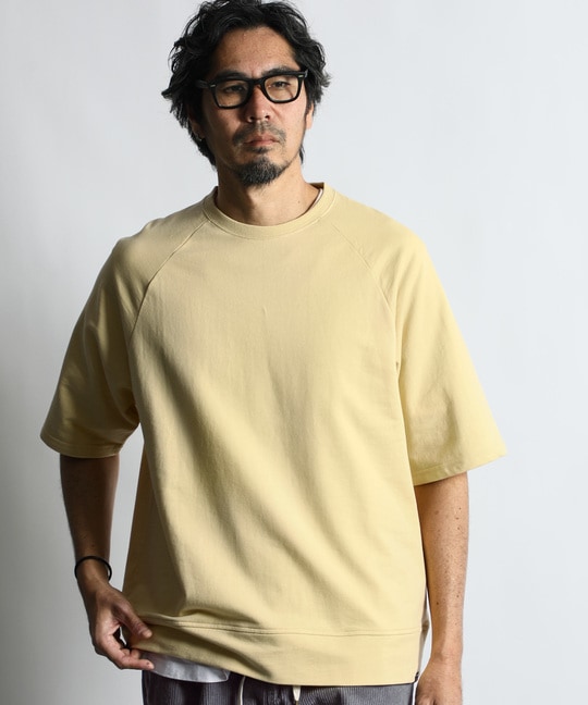 ミニ裏毛 ニュアンスカラー 半袖スウェット