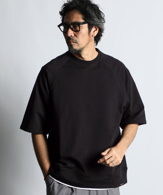 ミニ裏毛 ニュアンスカラー 半袖スウェット