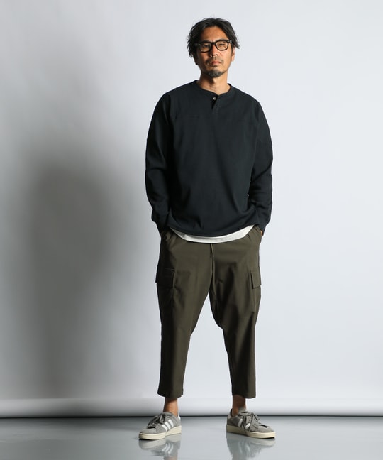 「エアフレックス」セットアップ ヘンリーネックロンTEE