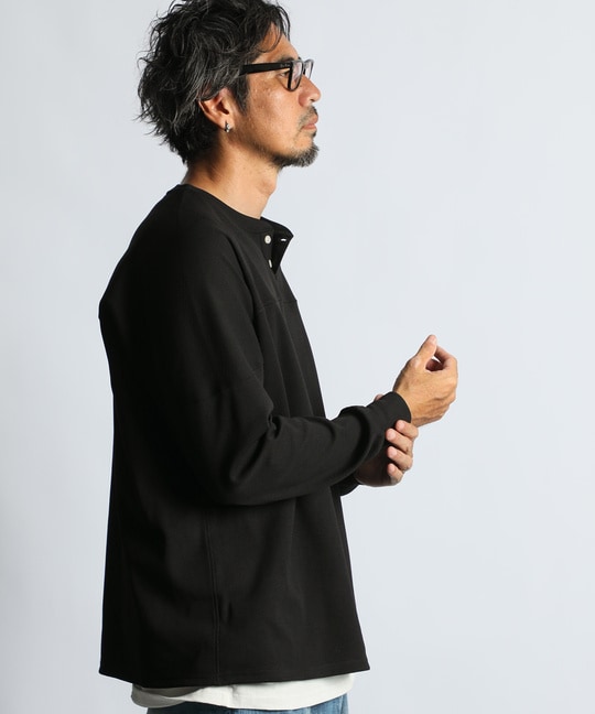 「エアフレックス」セットアップ ヘンリーネックロンTEE