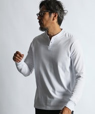 消臭機能『ACROCLEAR(アクロクリア)』シールドネック ヘンリーロンTEE