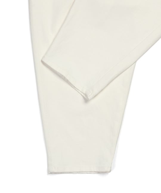 麻混ストレッチ 2タック イージー ホワイトデニム 【WEB限定アイテム】